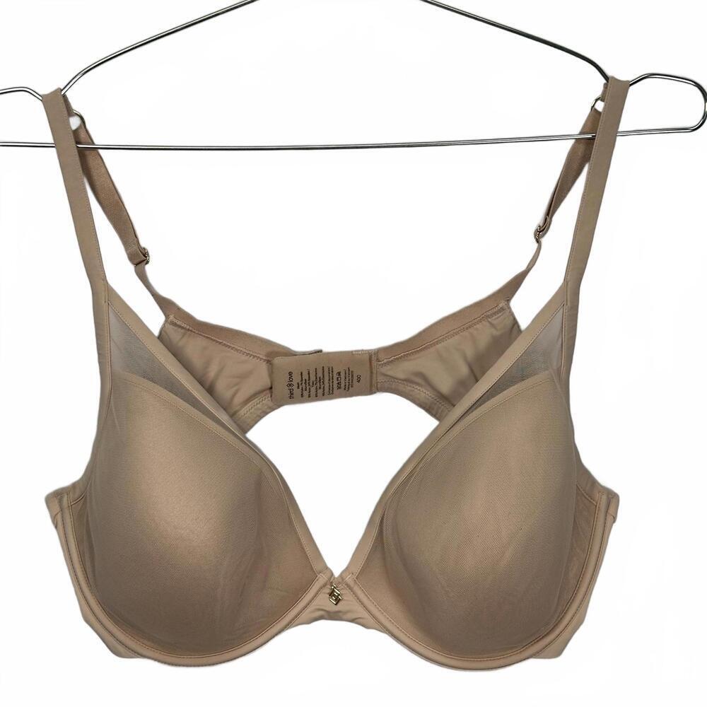 ThirdLove Uplift Plunge Nude Bra 40C‎